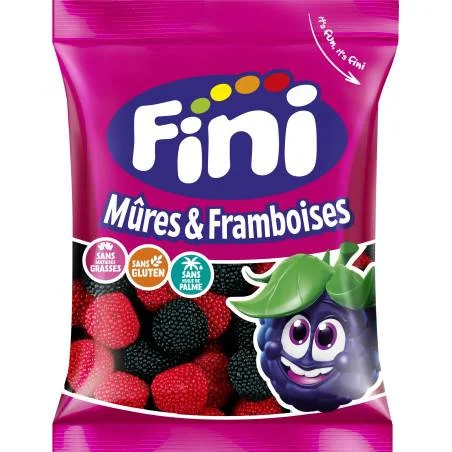Fini Carton Mures & Framboises Sac 12x100g